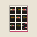 Channel Z0 · Glitch Sticker Sheet, a5 · 9 stickers