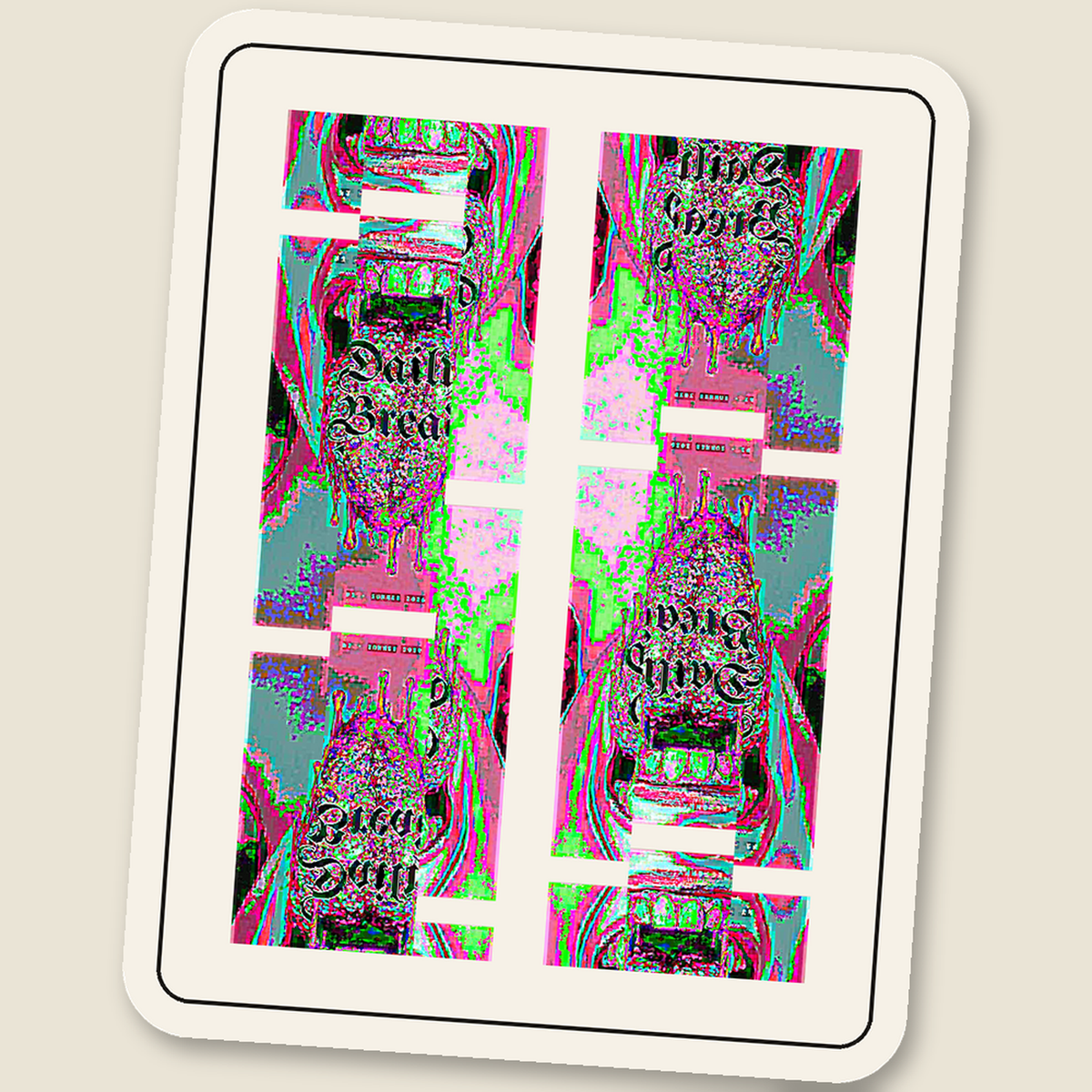 Daily Bread №1 Cover · Glitch Sticker, tile