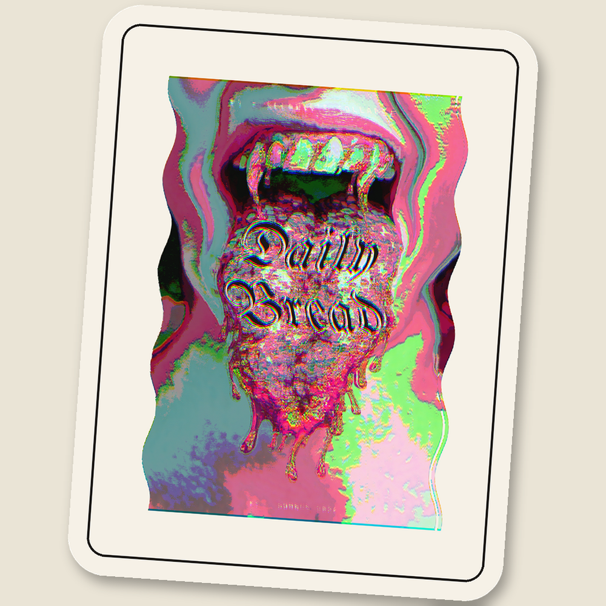 Daily Bread №1 Cover · Glitch Sticker, wave