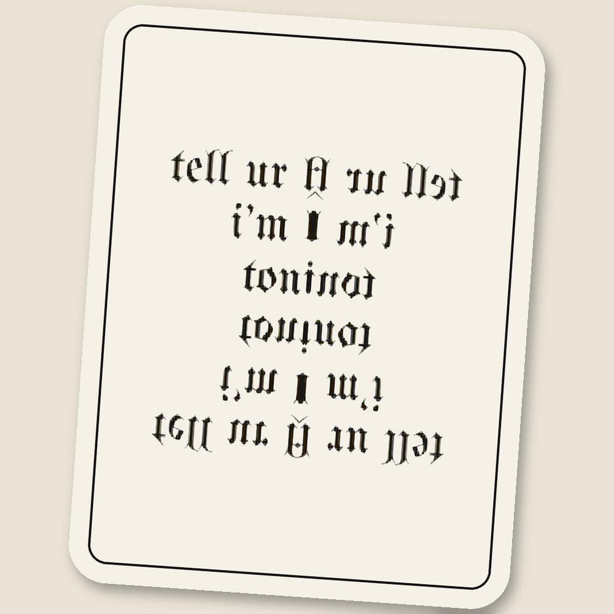 tell ur husband i’m busy tonight · Glitch Sticker, kaleid