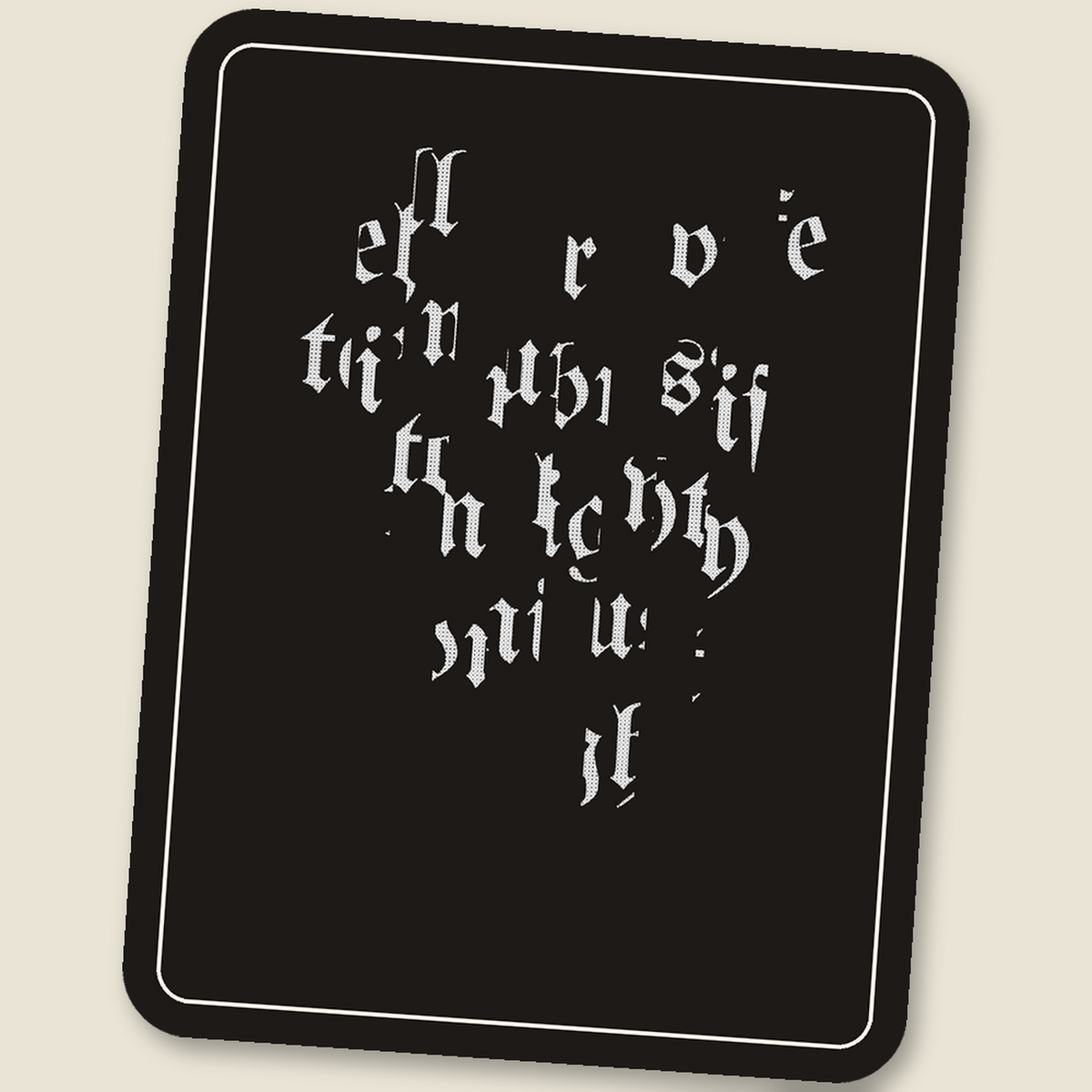 tell ur wife i’m busy tonight · Glitch Sticker, dither
