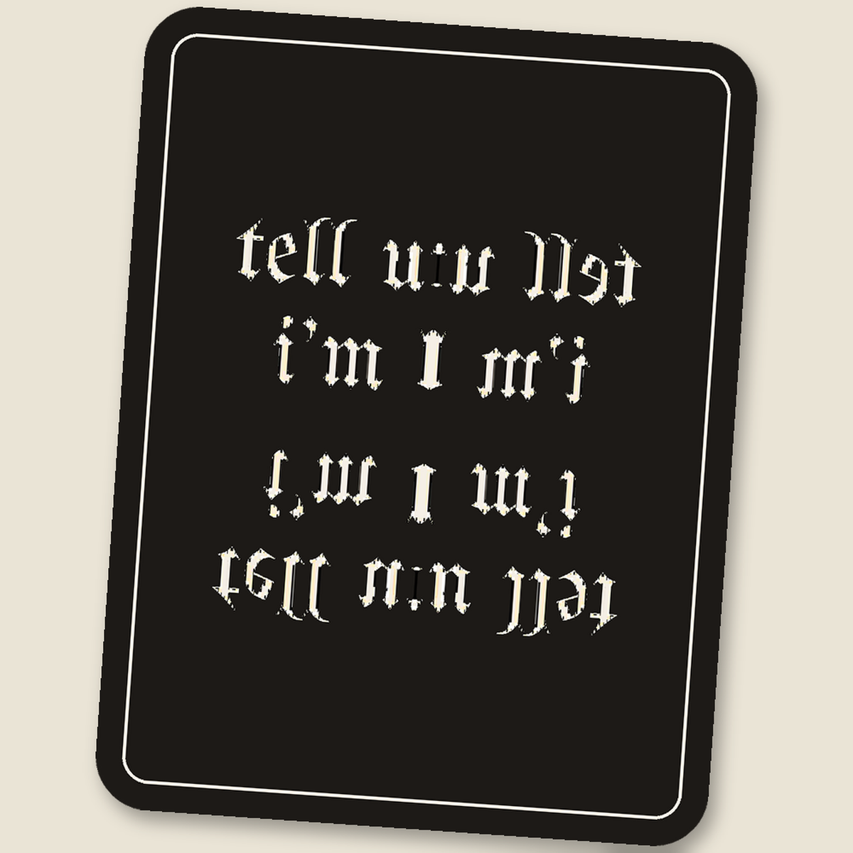 tell ur wife i’m busy tonight · Glitch Sticker, kaleid