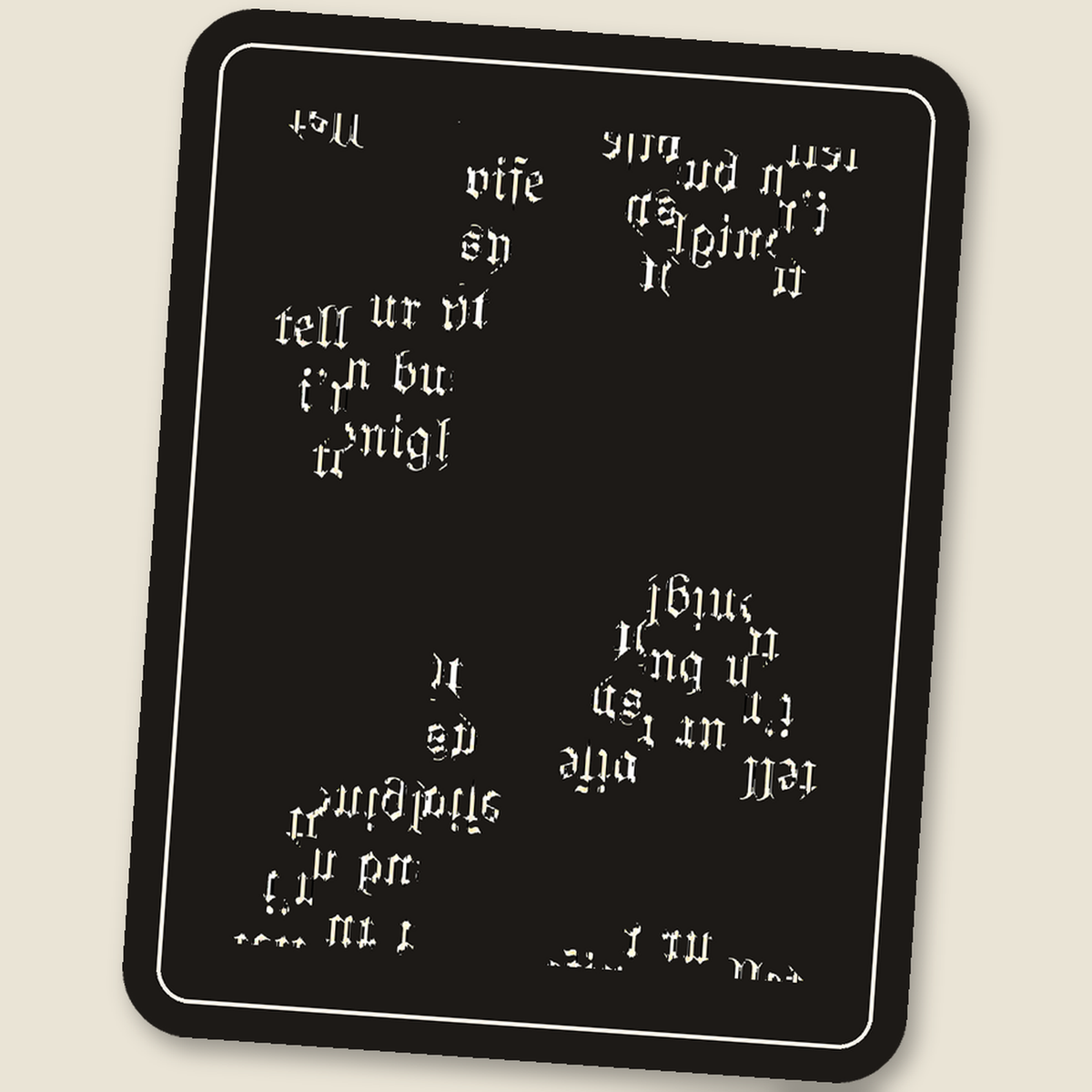 tell ur wife i’m busy tonight · Glitch Sticker, tile