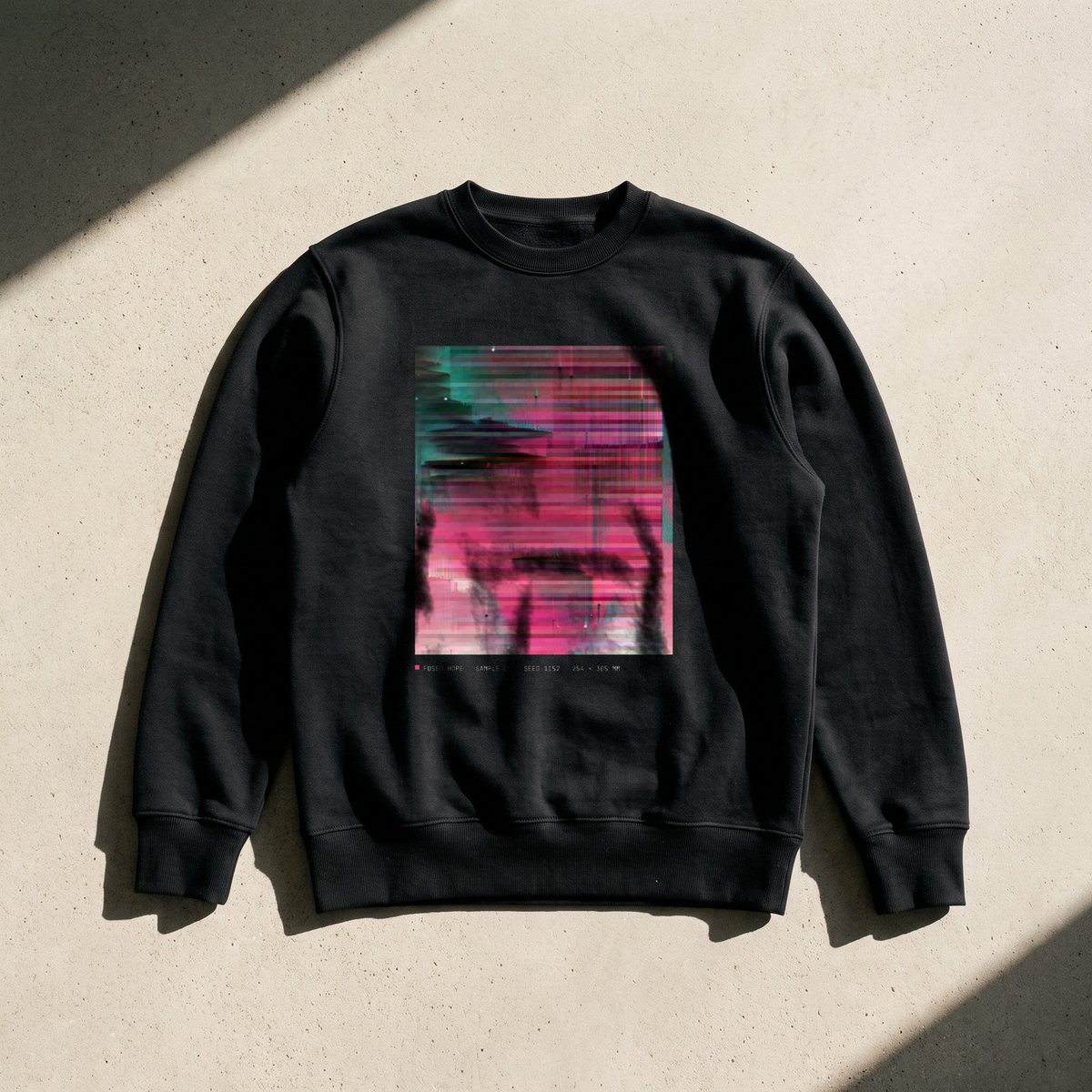 Fused №1 · Crewneck, ink
