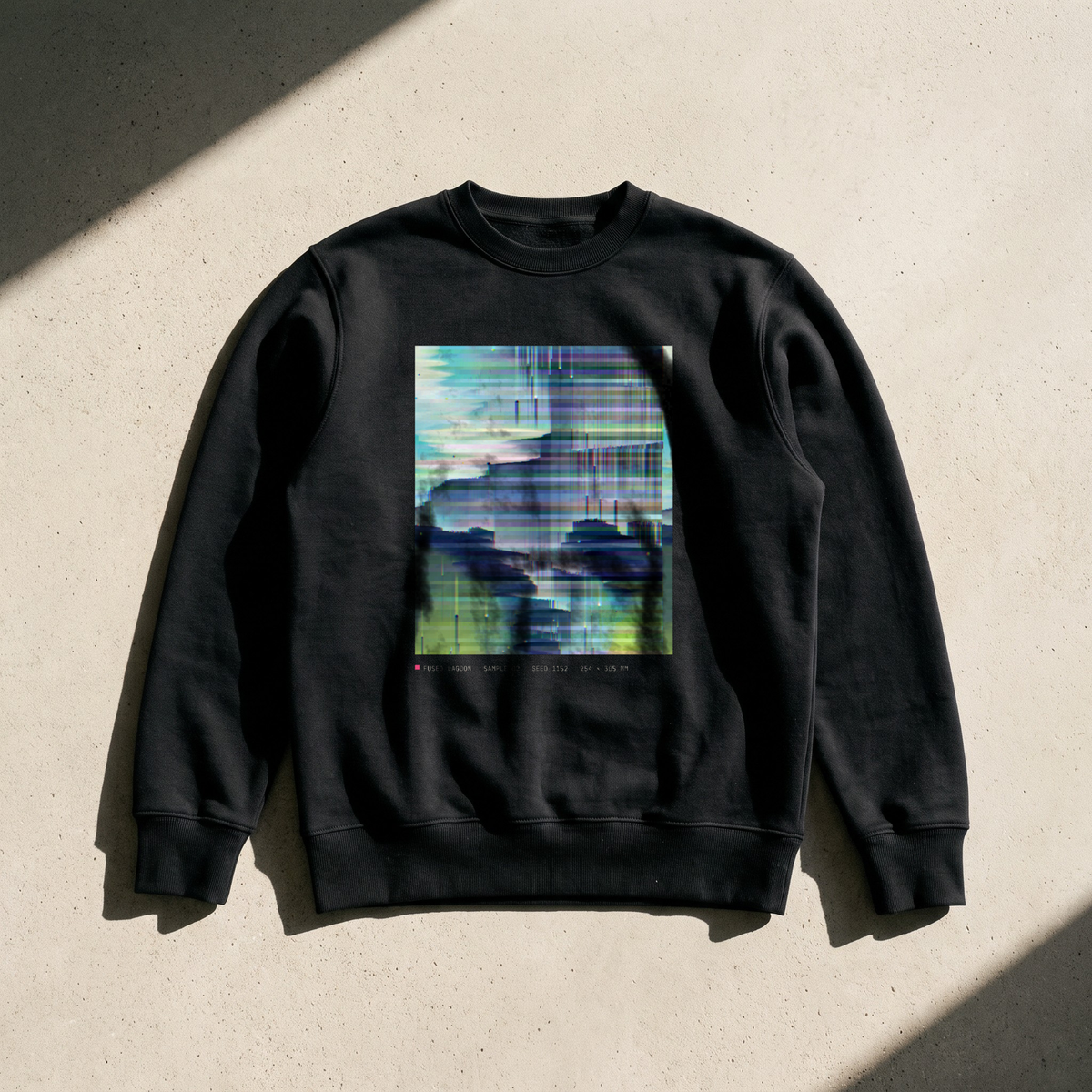 Fused №2 · Crewneck, ink