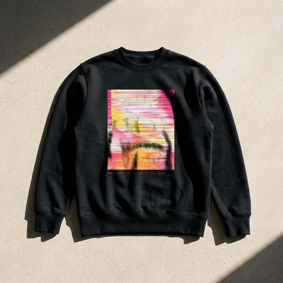 Fused №5 · Crewneck, ink