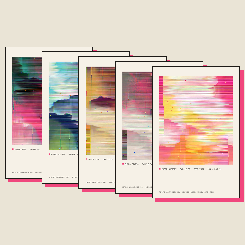 Fused №1–5 · Poster Set, bone