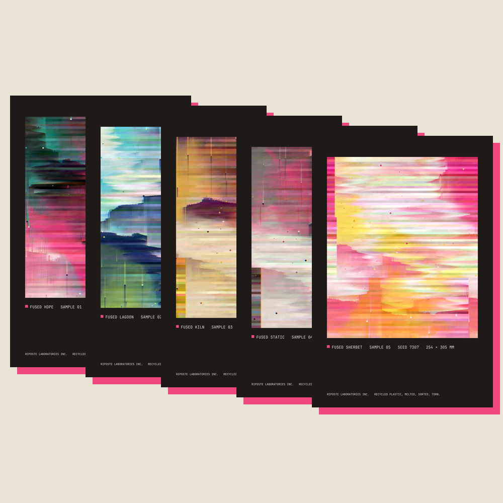 Fused №1–5 · Poster Set, ink