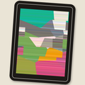 Glitch Abstracts · Sticker, voronoi 01