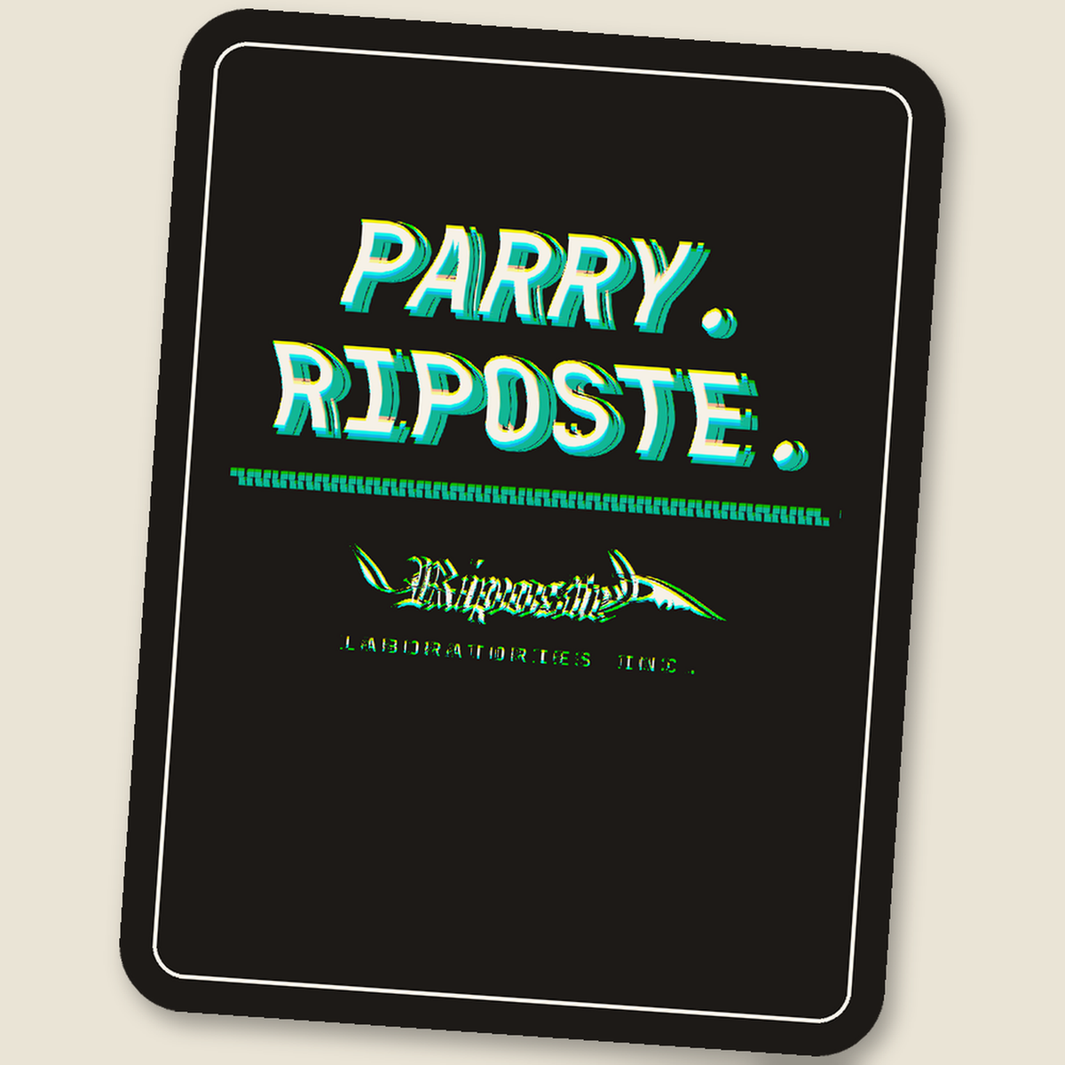 Parry. Riposte. · Glitch Sticker, wave