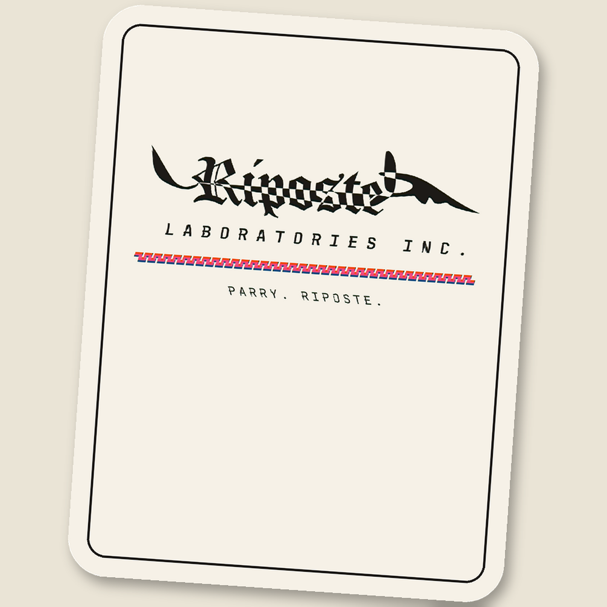 Riposte Wordmark · Glitch Sticker, wave