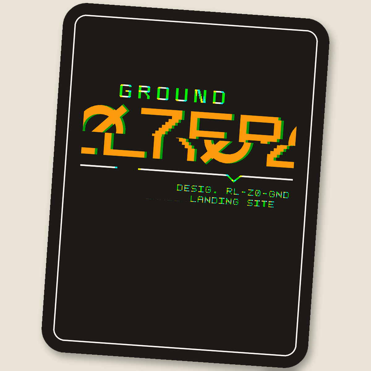 GROUND ZERO · Glitch Sticker, split