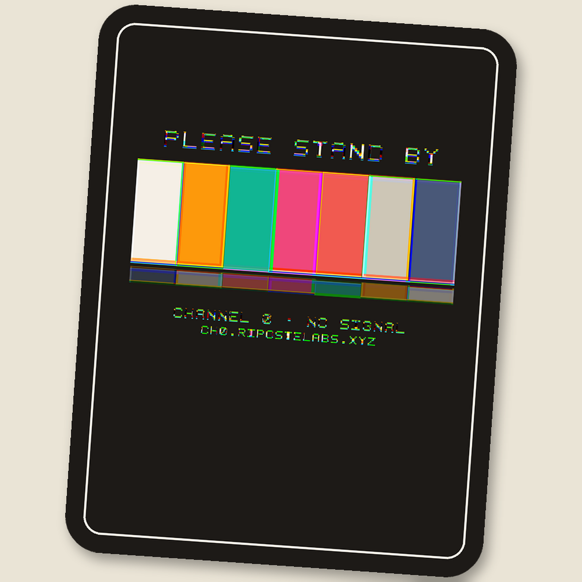 Please Stand By · Glitch Sticker, melt